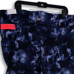 NWT Womens Blue Elastic Waist Pull-On Activewear Cropped Leggings Sz 26/28 alternative image