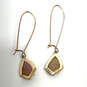 Designer Kendra Scott Carinne Gold-Tone Crystal Cut Stone Drop Earrings image number 3