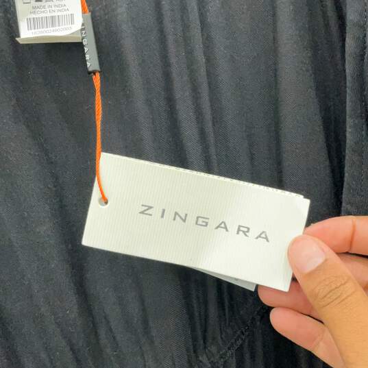 NWT Zingara Womens Black Sleeveless Pullover Maxi Dress Size 3 image number 4
