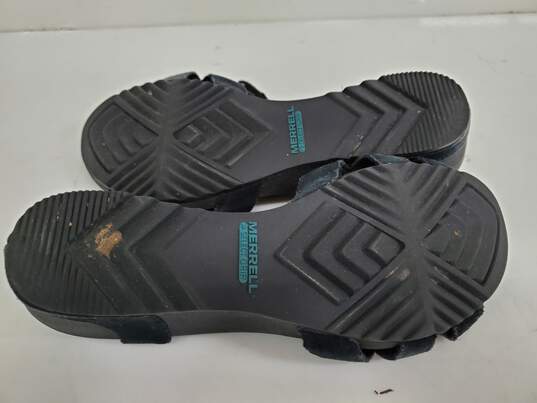 Merrell Black Suede Sandals Size 9 image number 4