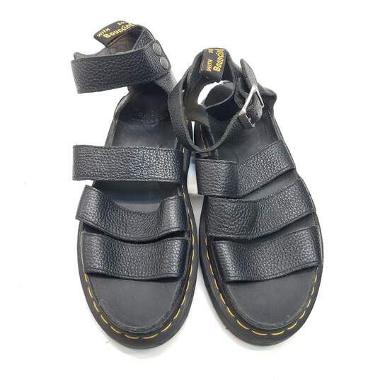 Dr. Martens Clarissa II Black Leather Sandals Shoes Women's Size 8 M image number 5