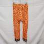 Free People WM's Make My Day Orange Floral Tapestry Pants Size M image number 2