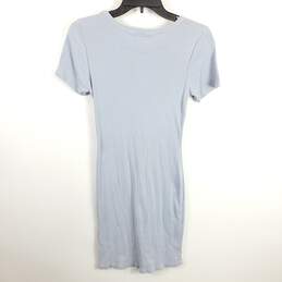 Brandy Melville Women Pastel Blue Ribbed Dress OS alternative image