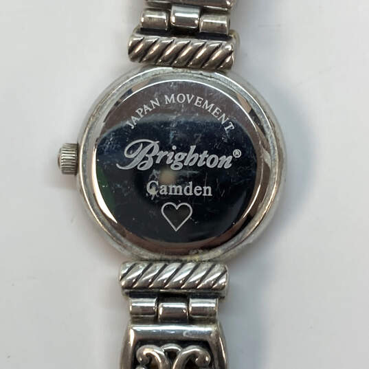 Designer Brighton Camden Two-Tone Leather Band Round Analog Wristwatch image number 4