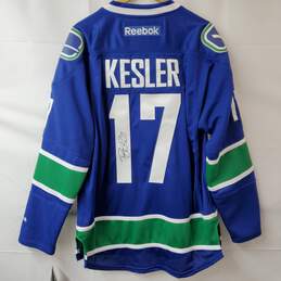Vintage Vancouver Canucks NHL Reebok Hockey Jersey #17 Kesler Signed LG