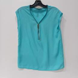 Michael Kors Women's Turquoise Sleeveless Top Size S