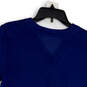 Womens Blue Chicago Cubs Short Sleeve V-Neck Button Front Athletic Shirt M image number 4