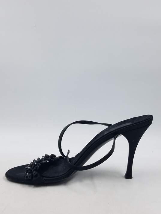 Authentic Gucci Black Embellished Sandal W 8B image number 2