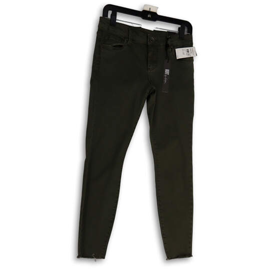 NWT Womens Black Dark Wash Pockets Regular Fit Denim Skinny Jeans Size 4 image number 1