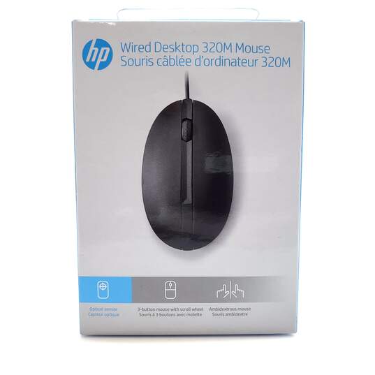 #16 HP | Wired Desktop 320M Mouse (SEALED) image number 1
