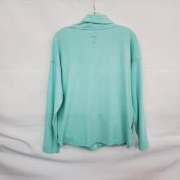 Tommy Bahama Mint Green Cotton Blend Full Zip Light Weight Jacket WM Size M alternative image
