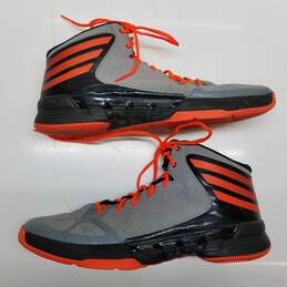 Adidas Manhandle 2 basketball shoes gray black and orange men's 13