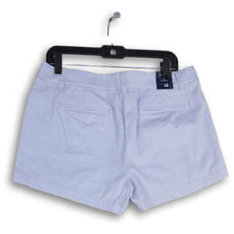 NWT Womens Blue Denim Medium Wash Slash Pocket Mom Shorts Size 12 alternative image