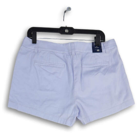 NWT Womens Blue Denim Medium Wash Slash Pocket Mom Shorts Size 12 image number 2