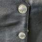 Men's Black First Leather Apparel Leather Vest Size 4X image number 3