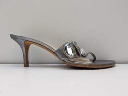 Christian Dior Grey Slip On Sandal Size 7.5 (Authenticated)