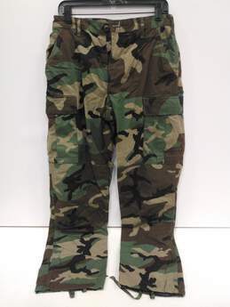 Unbranded Men's Straight Leg Casual Combat Military Camo Cargo Pants Small