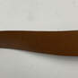 NWT Mens 35016 Brown Leather Adjustable Metal Buckle Waist Belt Size 38 image number 5