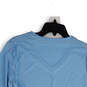 NWT Womens Blue Long Sleeve V-Neck Pullover Activewear T-Shirt Size Large image number 4