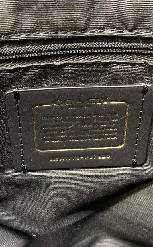 Coach Pebble Leather Ava Tote Shoulder Bag Black image number 5