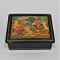 Vintage Ruslan and Ludmila Pushkin Russian Hand Painted Lacquer Box Mstera image number 2