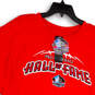 NWT Mens Red Graphic Hall Of Fame Crew Neck Short Sleeve T-Shirt Size XL image number 3