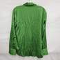 Abercrombie & Fitch MN's Satin Green Long Sleeve Shirt Size M image number 2