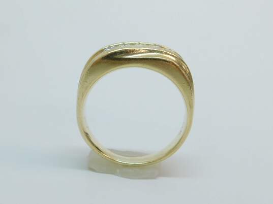 14K Yellow Gold 0.50 CTTW Diamond Men's Ring 7.8g image number 3
