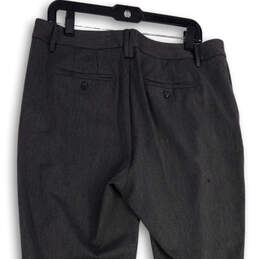 NWT Womens Gray Flat Front Slash Pocket Straight Leg Dress Pants Sz 14 Tall alternative image