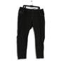 Lane Bryant Womens Black Denim Embellished Pocket Skinny Leg Jeans Size 20 image number 1