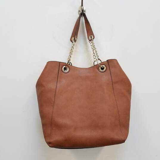 Steve Madden Bwilde Tote Bag with Scarf Brown image number 2