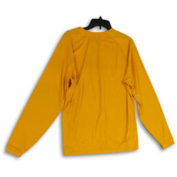 Mens Yellow Long Sleeve Crew Neck Activewear Pullover T-Shirt Size Large alternative image
