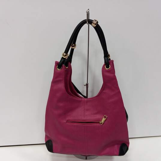 Michael Kors Purple Leather Shoulder Bag image number 3