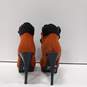 Xhilaration Women's Boot Like Orange Suede High Heel Boots Size 10 image number 3