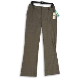 NWT Kut From The Kloth Womens Brown Flat Front Bootcut Leg Dress Pants Size 8