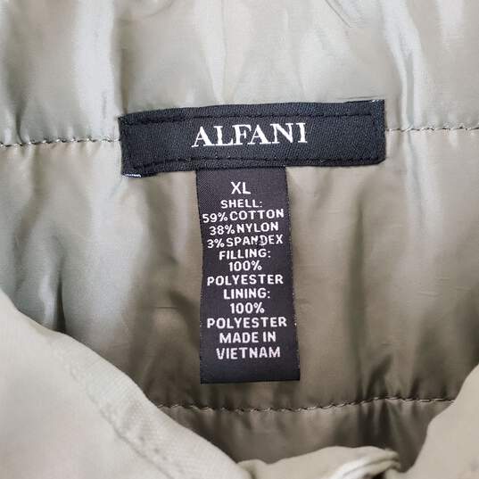 Alfani Men's Olive Green Bomber Jacket SZ XL image number 3