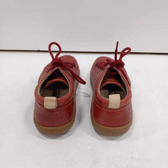 Birkenstock Red Leather Shoes Size 6.5 (EU 37L) image number 3