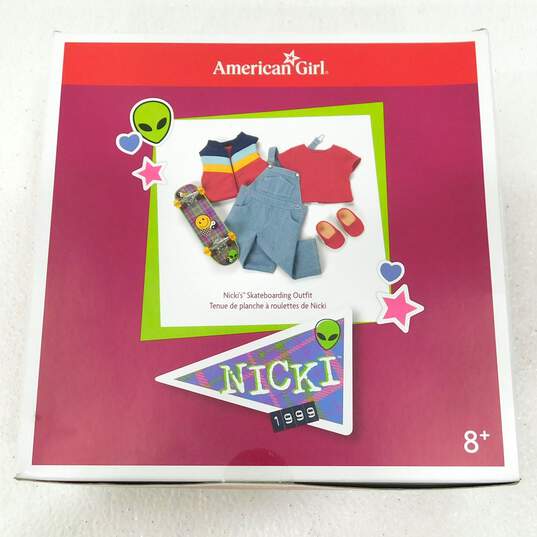 Sealed American Girl Nicki's Skateboarding Outfit image number 1