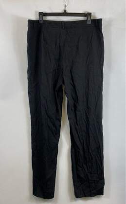 Brooks Brothers Womens Black Flat Front Straight Leg Dress Pants Size 16 alternative image
