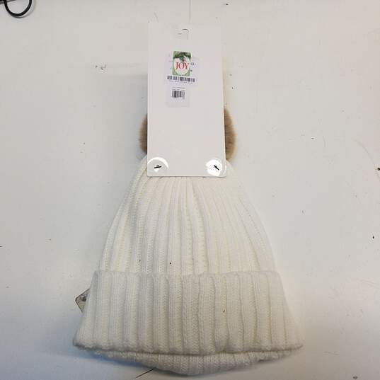Calvin Klein Faux Fur Pom Pom Hat & Flip-Top Gloves image number 2