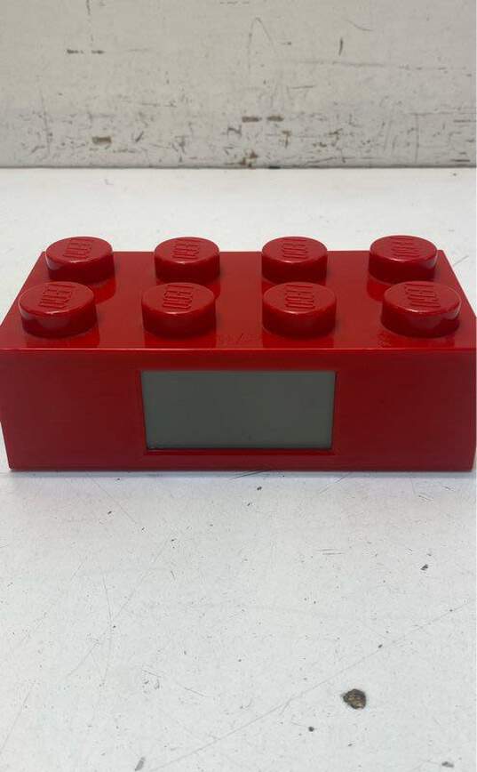 Red Lego Alarm Clock image number 1
