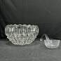 Indiana Glass Heavy Glass Punch Bowl And Glass Ladle image number 2