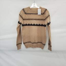 Unbranded Beige Knit Pullover Sweater WM Size M NWT