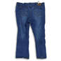 Womens Blue Medium Wash 5 Pocket Design Bootcut Denim Jeans Size 22S image number 2