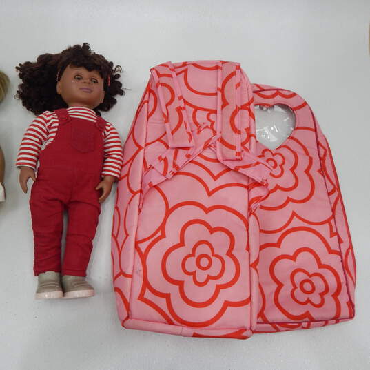 American Girl Doll & Our Generation Cecee 18in with Doll Soft Carry Case image number 2