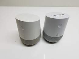 Lot of Two Google Home Smart Speakers alternative image