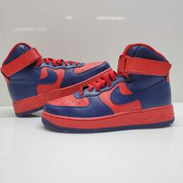 2020 WOMEN'S NIKE BY YOU (ID) AIR FORCE 1 HIGH NAVY/RED SIZE 9.5