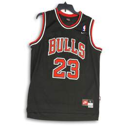 Nike Mens Red Black NBA Chicago Bulls Michael Jordan #23 Pulover Jersey Size L