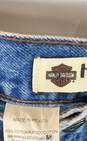 Harley Davidson Blue Motorcycle Jeans - Size 35x30 image number 3