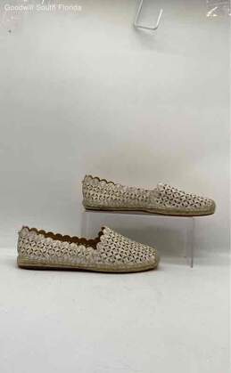 Michael Kors Womens Beige Perforated Scallop Slip-On Espadrille Shoes Size 8.5M alternative image